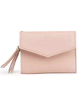 Pink Handcrafted Faux Leather Wallet
