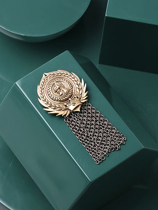 Dual Tone Handcrafted Brooch