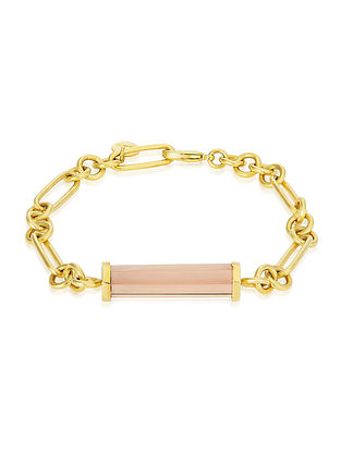 Pink Gold Tone Handcrafted Bracelet