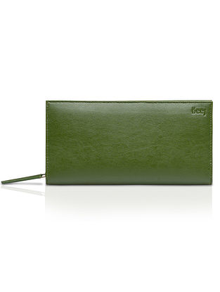Green Handcrafted Cactus Leather Wallet