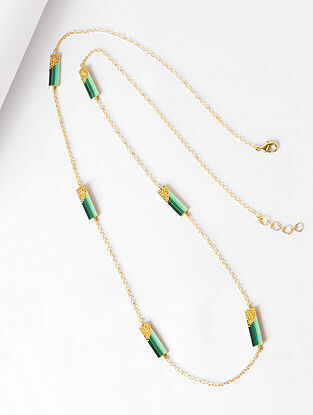 Turquoise Gold Tone Necklace