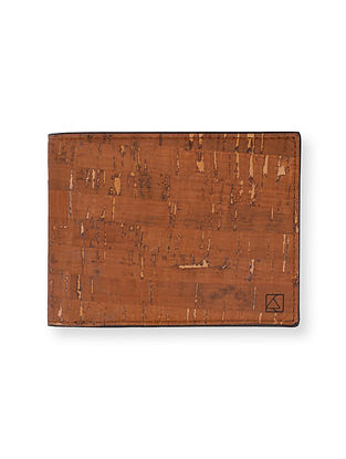 Tan Handcrafted Cork Wallet