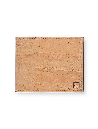 Brown Handcrafted Cork Wallet