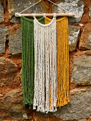 Multicolour Macrame Boho Wall Hanging (L-24in, W-16in)