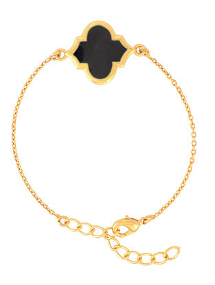 Black Gold Tone Handcrafted Bracelet