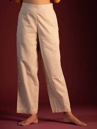 Prithvi Beige Cotton Pants
