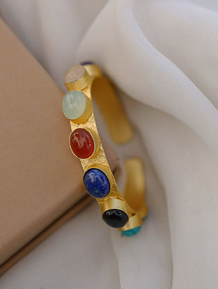 Multicolor Gold Tone Handcrafted Bracelet
