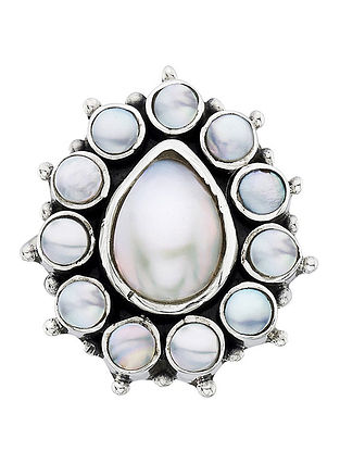 Sterling Silver Brooch With Pearls