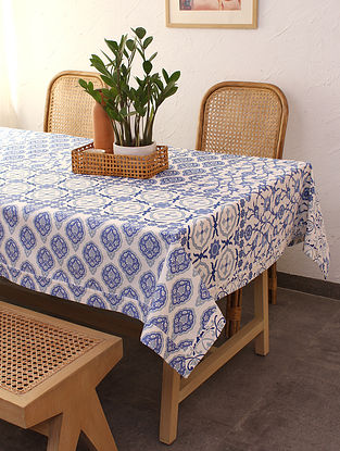 Blue Cotton Tilono Table Cover