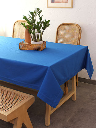 Blue Cotton Purnah Table Cover
