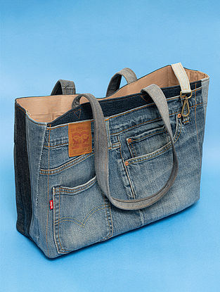 Nova Upcycled Denim Shopper Bag