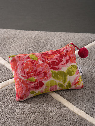 Multicolored Handcrafted Cotton Pouch