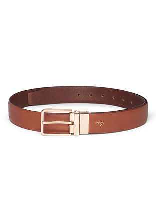 Brown Handcrafted Genuine Leather Belt For Men