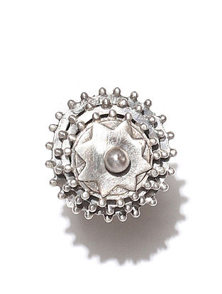 Tribal Silver Adjustable Ring