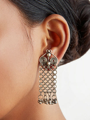Tribal  Silver Earrings