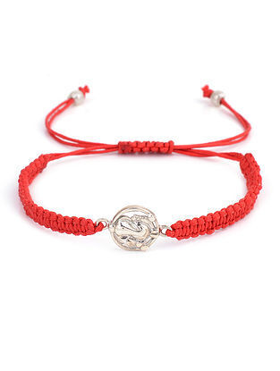 Red Silver Bracelet For Men