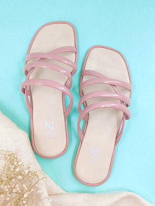 Baby Pink Handcrafted Leather Flats