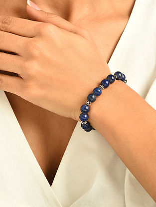 Blue Silver Bracelet With Lapis Lazuli