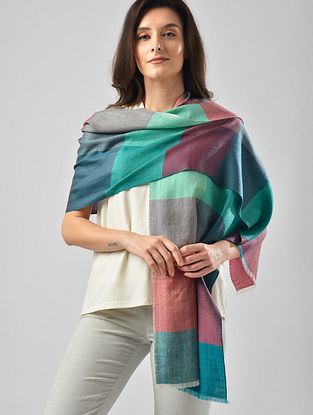 Multicolour Handwoven Cashmere Scarf