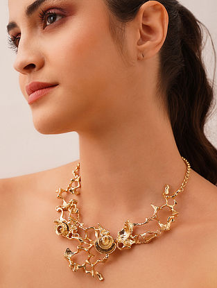 Gold Plated Handcrafted Necklace 