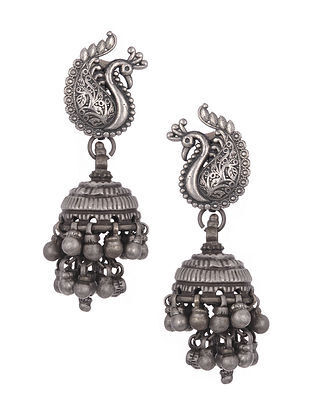 Vintage Silver Jhumki Earrings