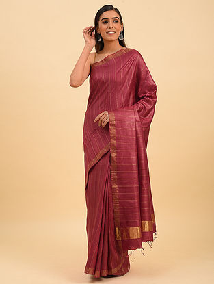 Buy Tasteful Treasures Tarasha Exquisitely handwoven tussar silk sarees ...