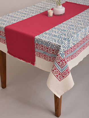 Handblock Printed Table Cloth and Table Runner - Gift Pack (Set of 2)