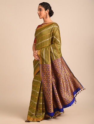 Green Handwoven Silk Saree