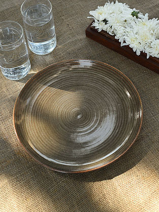 Handmade Ceramic Dinner Plate (Dia - 10.5in)