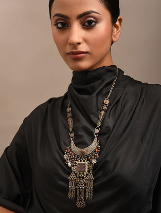 Vintage Afghan Silver Necklace