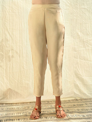 Ivory Elasticated Waist Pants