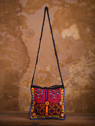 Multicolored Handcrafted Vintage Afghani Sling Bag