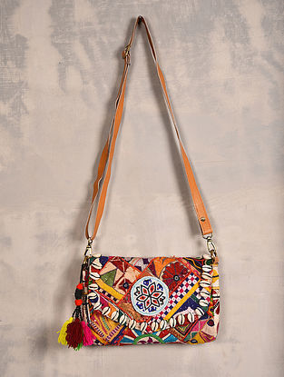 Multicolored Vintage Rabari Cotton Sling Bag