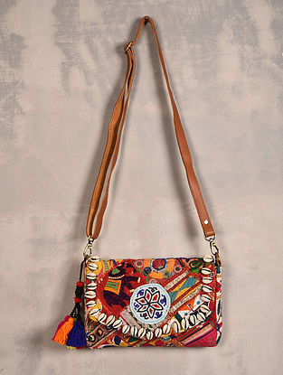 Multicolored Vintage Rabari Cotton Sling Bag