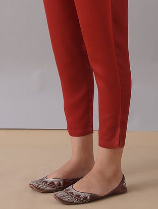 Red Elasticated Waist Modal Pants