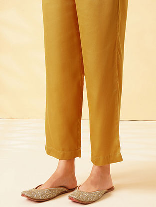 Mustard Elasticated Waist Modal Pants