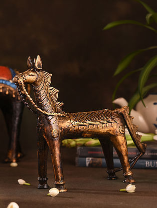 Handcrafted Dokra Horse Tabletop Accent