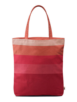 Multicolored Handcrafted Canvas Tote Bag
