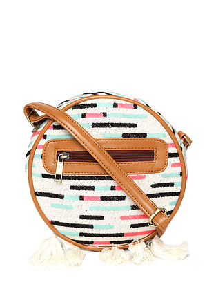 Multicolored Handcrafted Jacquard Sling Bag