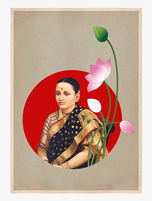 Raja Ravi Varma Collage Art Print On Paper