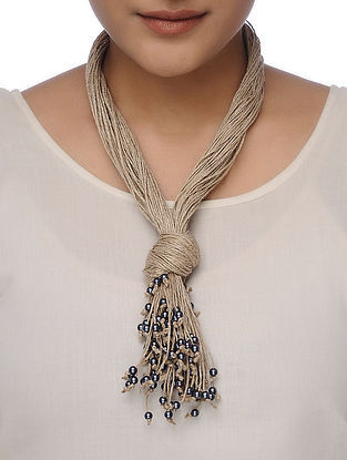 Grey Beaded Necklace
