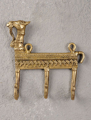 Brass Hook with Camel Motif 5.2in x 1.2in x 5.2in