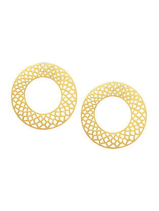Gold Plated Brass Earrings