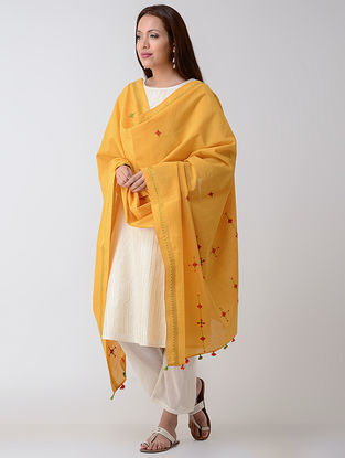 Buy Tribal Roots Rangsutra Chanderi, cotton dupattas with suf and ...