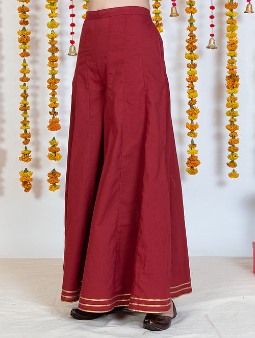 Buy Red Wild Flower Tunic with Red Sharara Pants And Crushed Stole Set Of  3 Online at Jayporecom