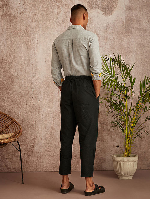 Buy Black Coffee Men Charcoal Grey Formal Trousers  Trousers for Men  1778109  Myntra