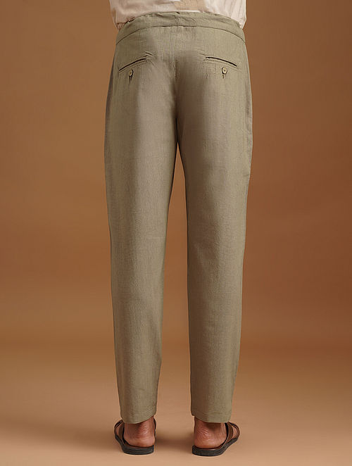 Mens Signature LinenCotton FivePocket Pants  Pants  Jeans at LLBean