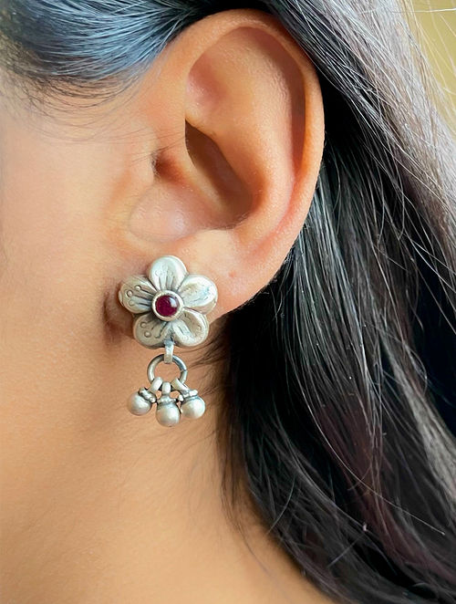 Buy 925 sterling silver rubymanik earrings unheated  lab certified ruby  stud earrings By CEYLONMINE Online  Get 64 Off