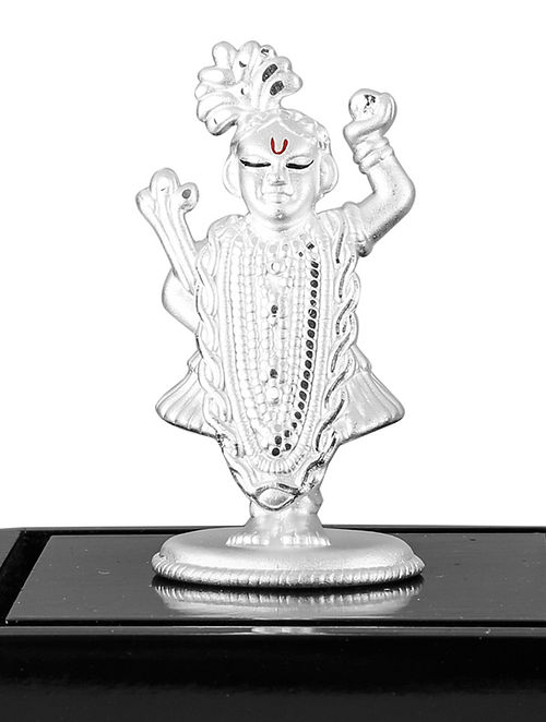 Buy 999 Pure Silver Shreenathji Idol (1in x 2in) Online at Jaypore.com