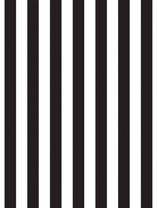 Classic black and white stripes striped wallpaper  TenStickers